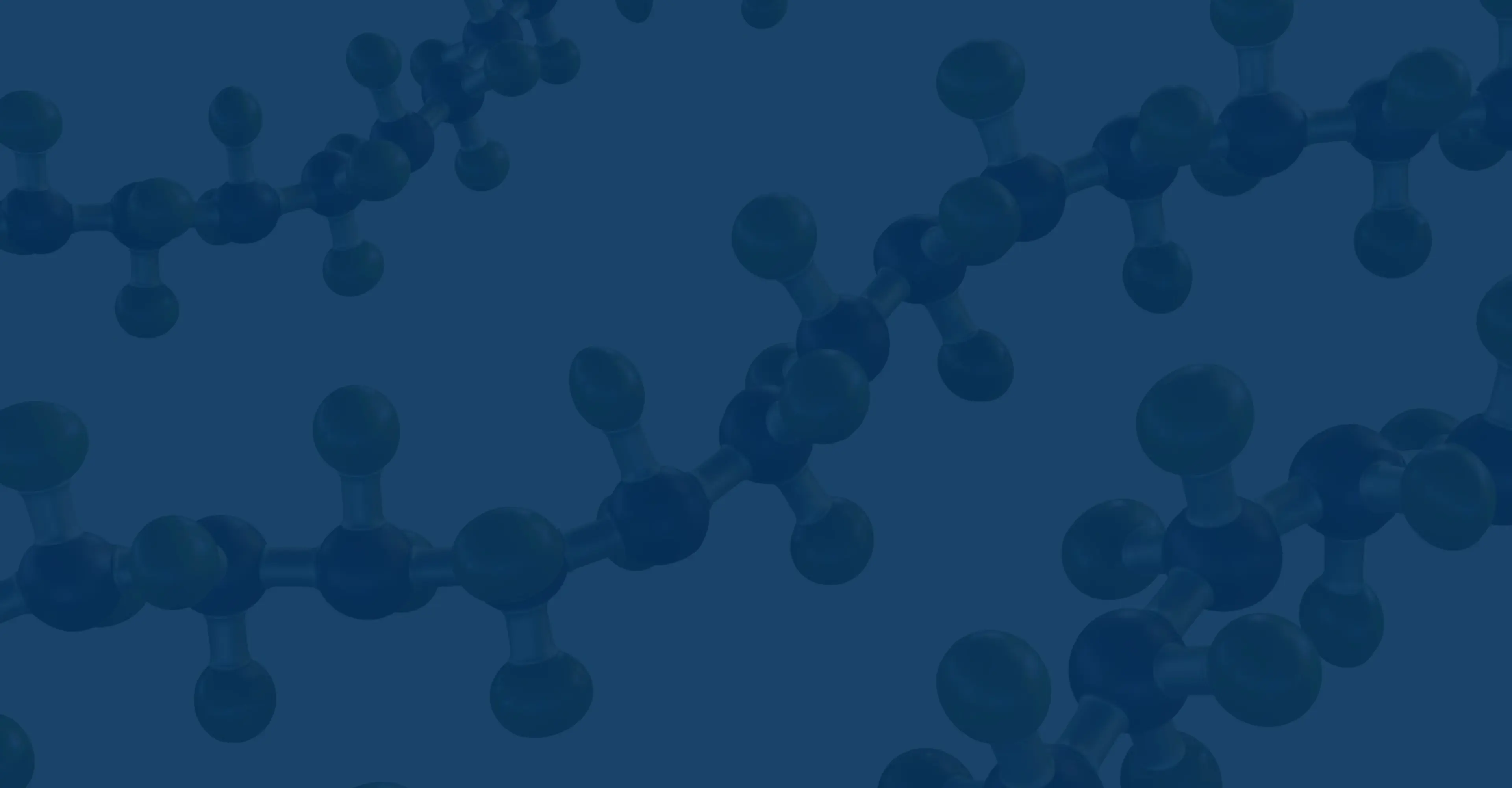 £D render of polymer chain with blue overlay