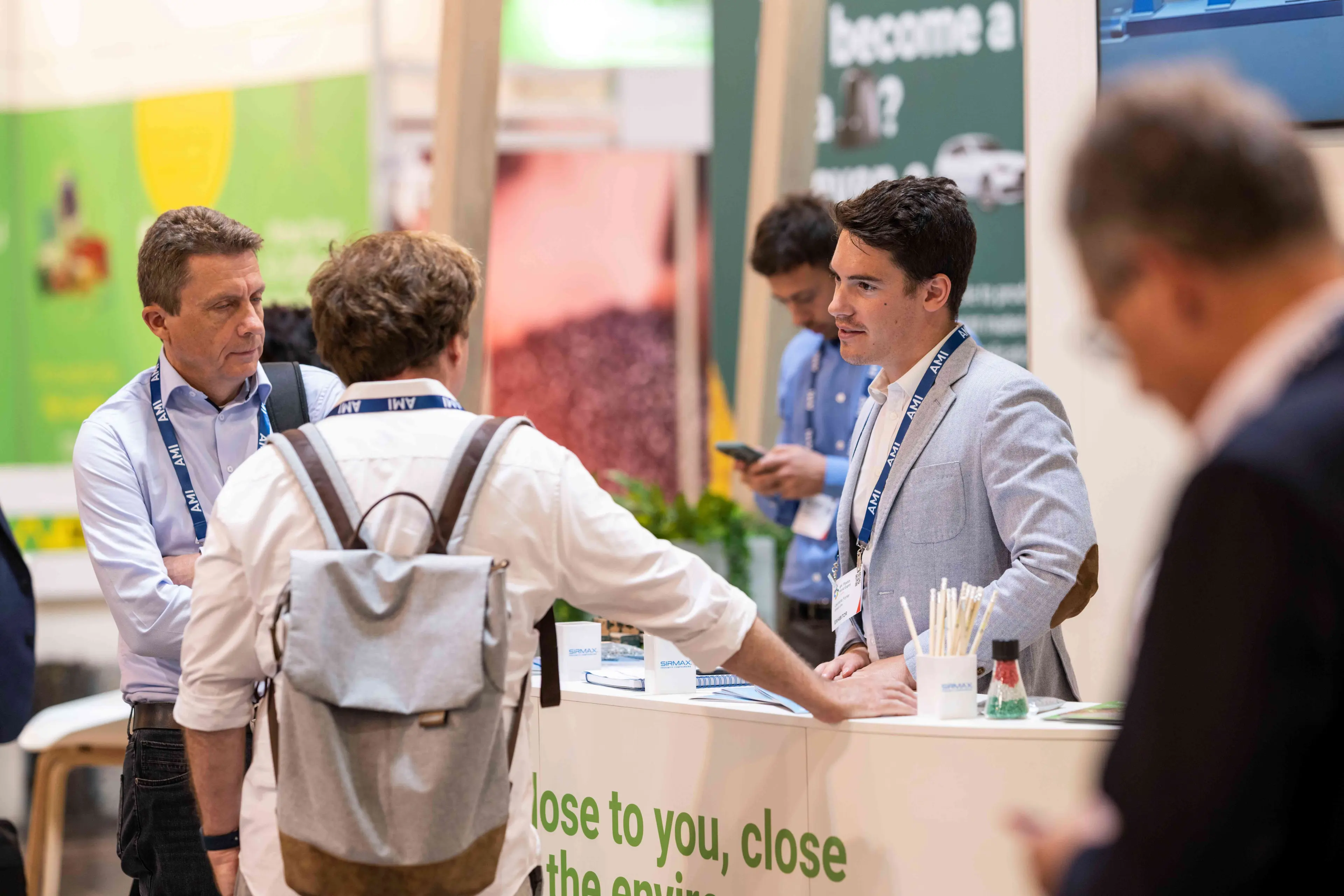 Busy exhibition stand at AMI's expo