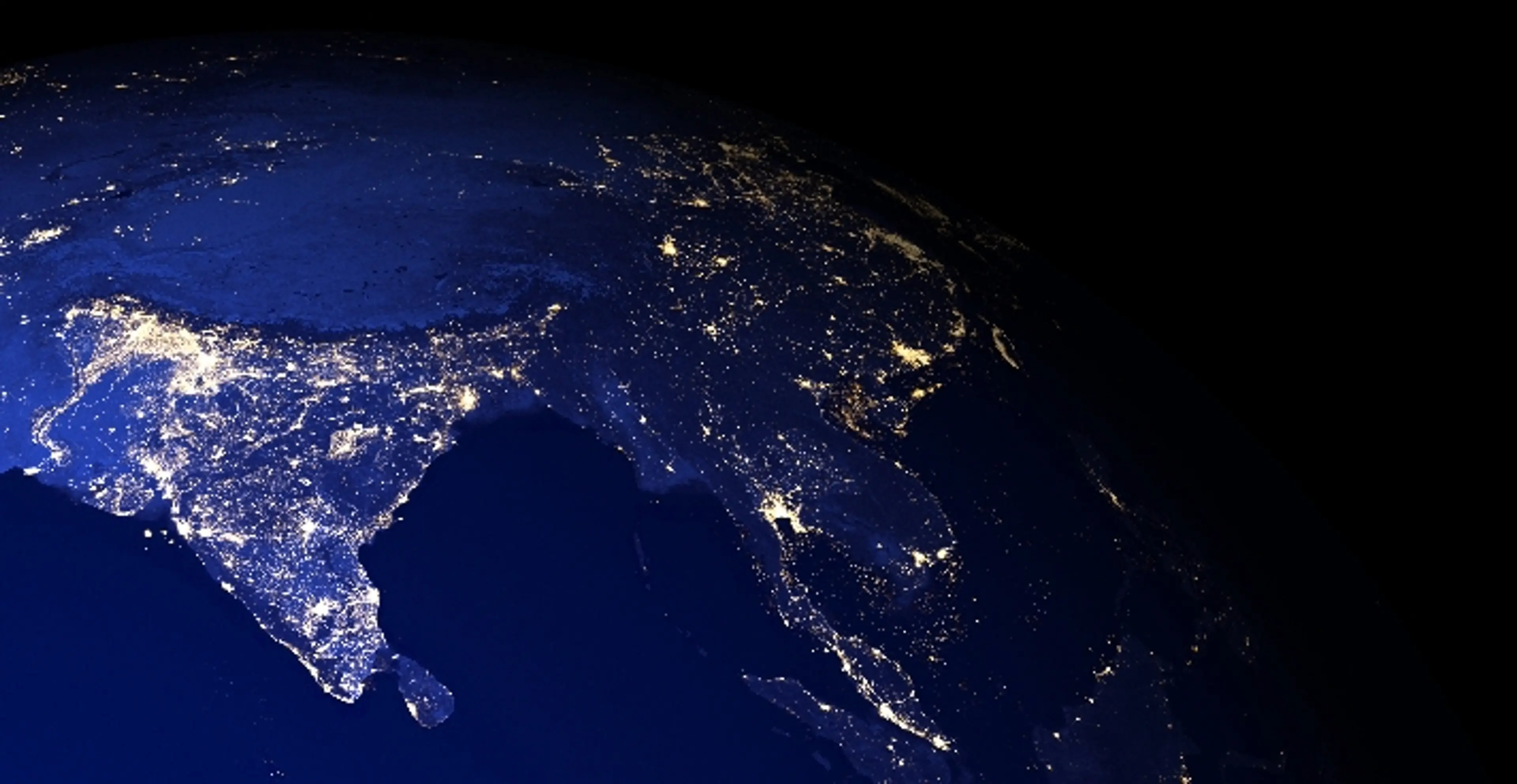 Satellite shot of India