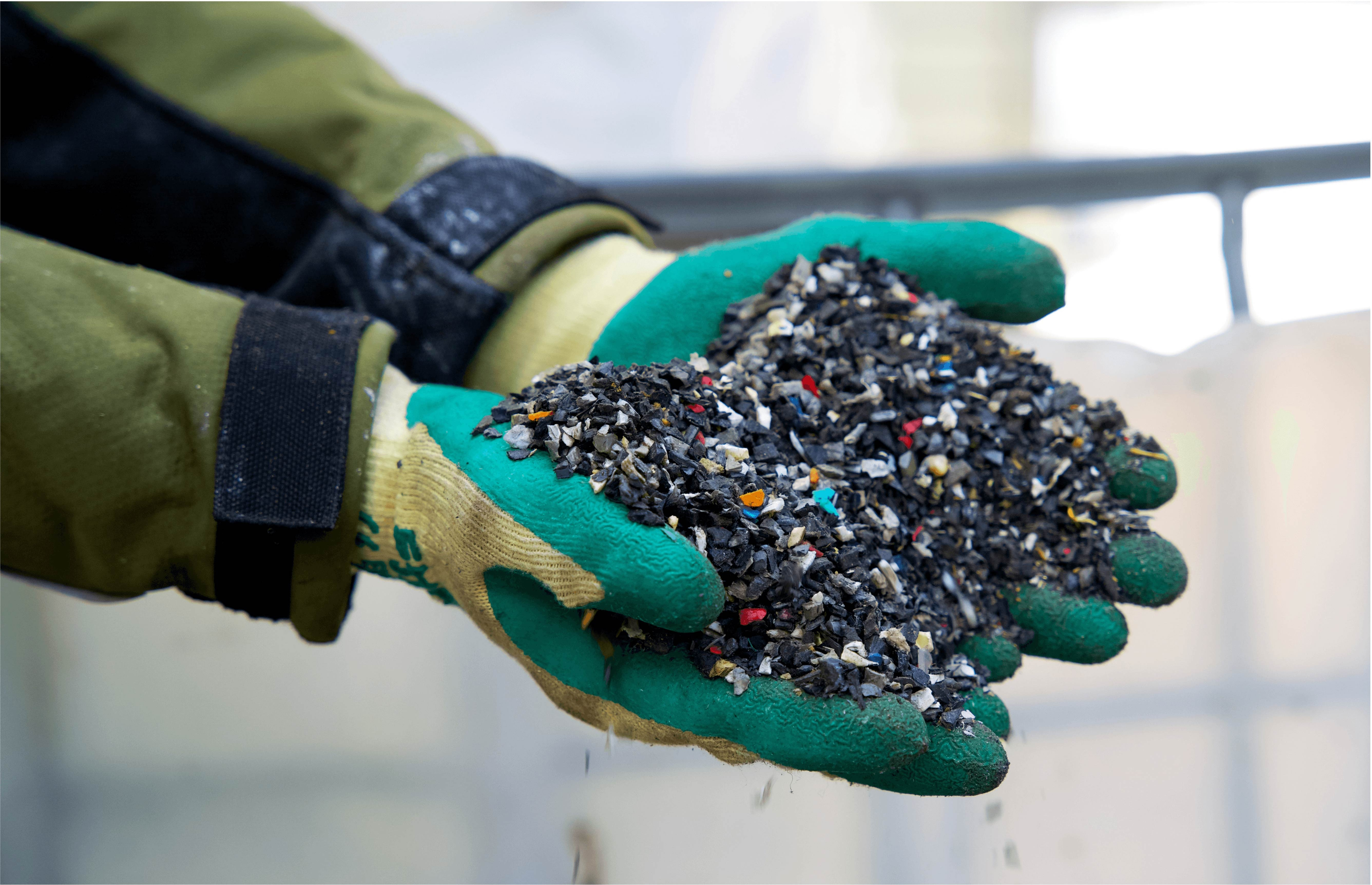 granulated plastic waste mechanical recycling