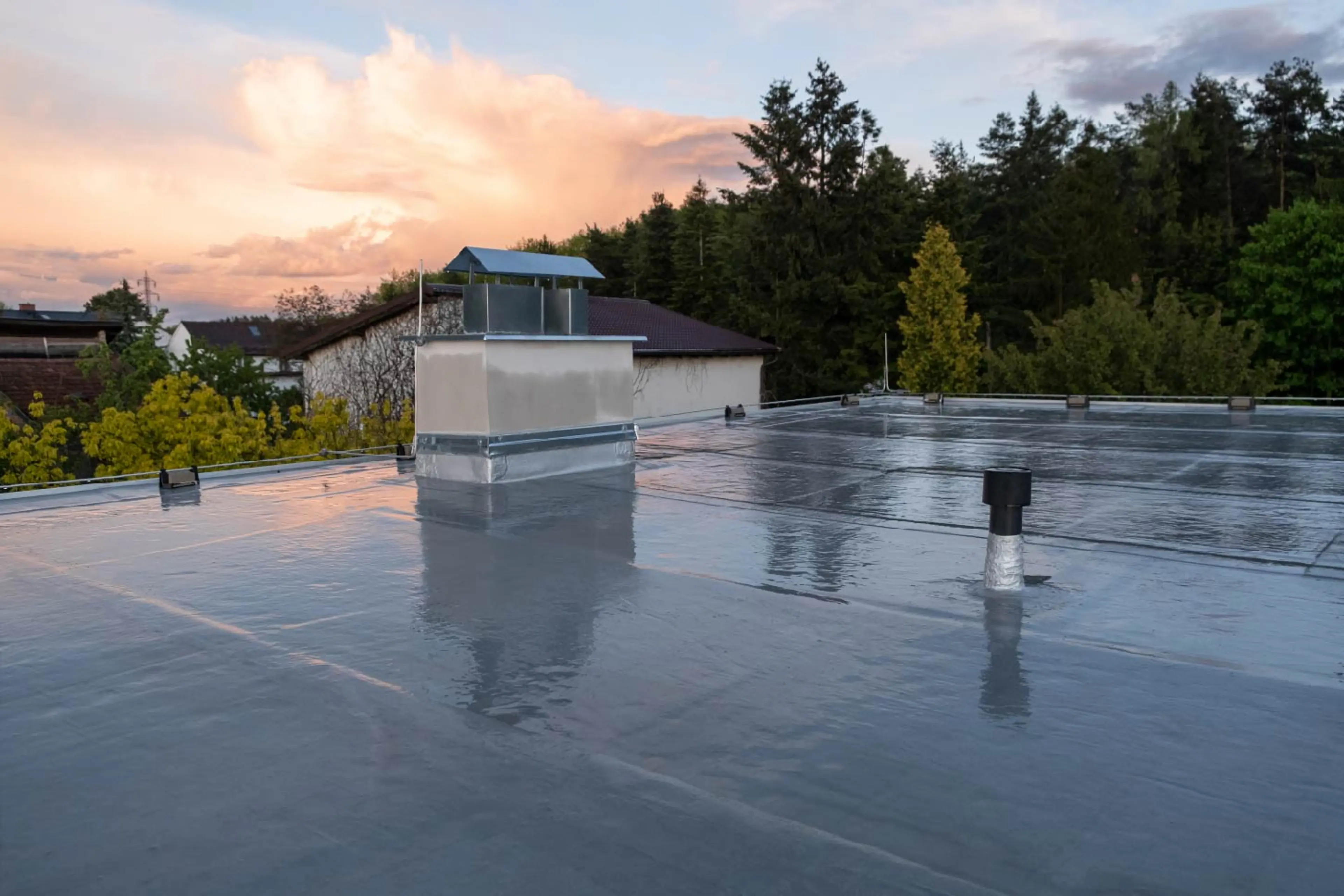 Roofing membranes sunset